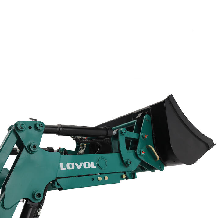 Kompakttraktor Lovol 25 hk med frontlæsser, uden førerhus