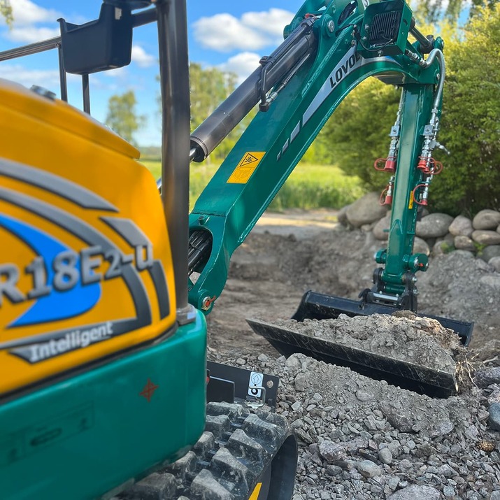 Lovol minigraver 1,8 ton uden kabine, hurtigskift S30/180 med tilt
