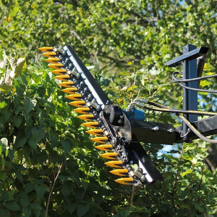 Hækkeklipper til frontlæsser med boltet Euro-beslag