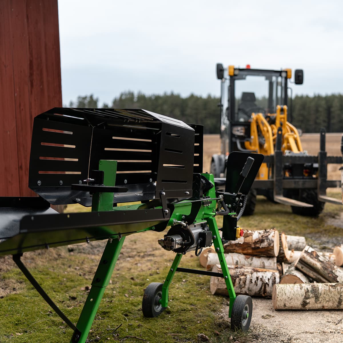 Brændekløver, eldrevet, 7 ton, 70 cm