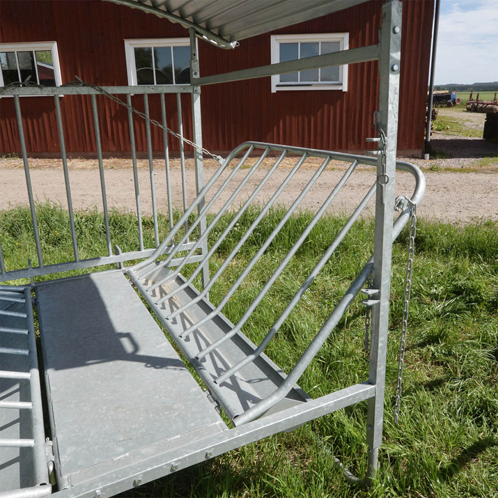 Foderhæk med tag til får