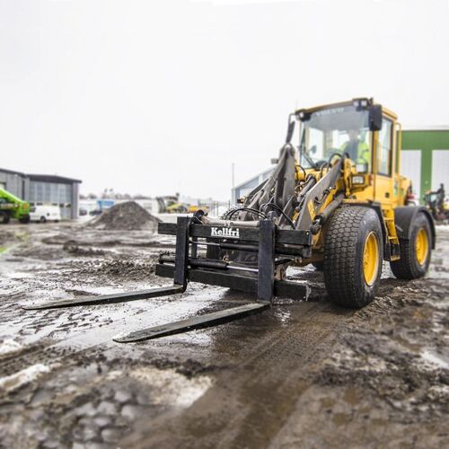 Pallegaffel 8,0 ton hydraulisk, store BM Volvo-beslag
