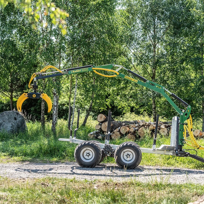 Skovvogn ATV 3 ton, med kran 4,2 m