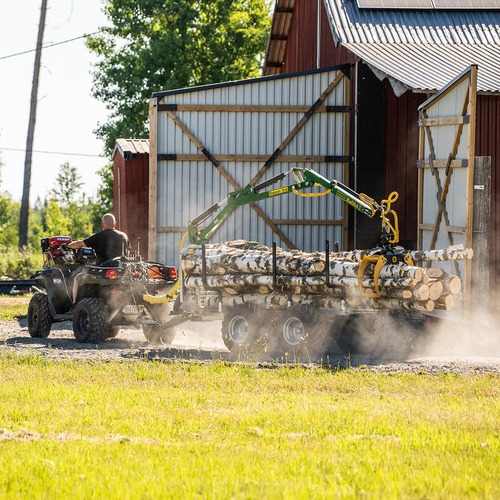 Skovvogn ATV 3 ton, med kran 4,2 m