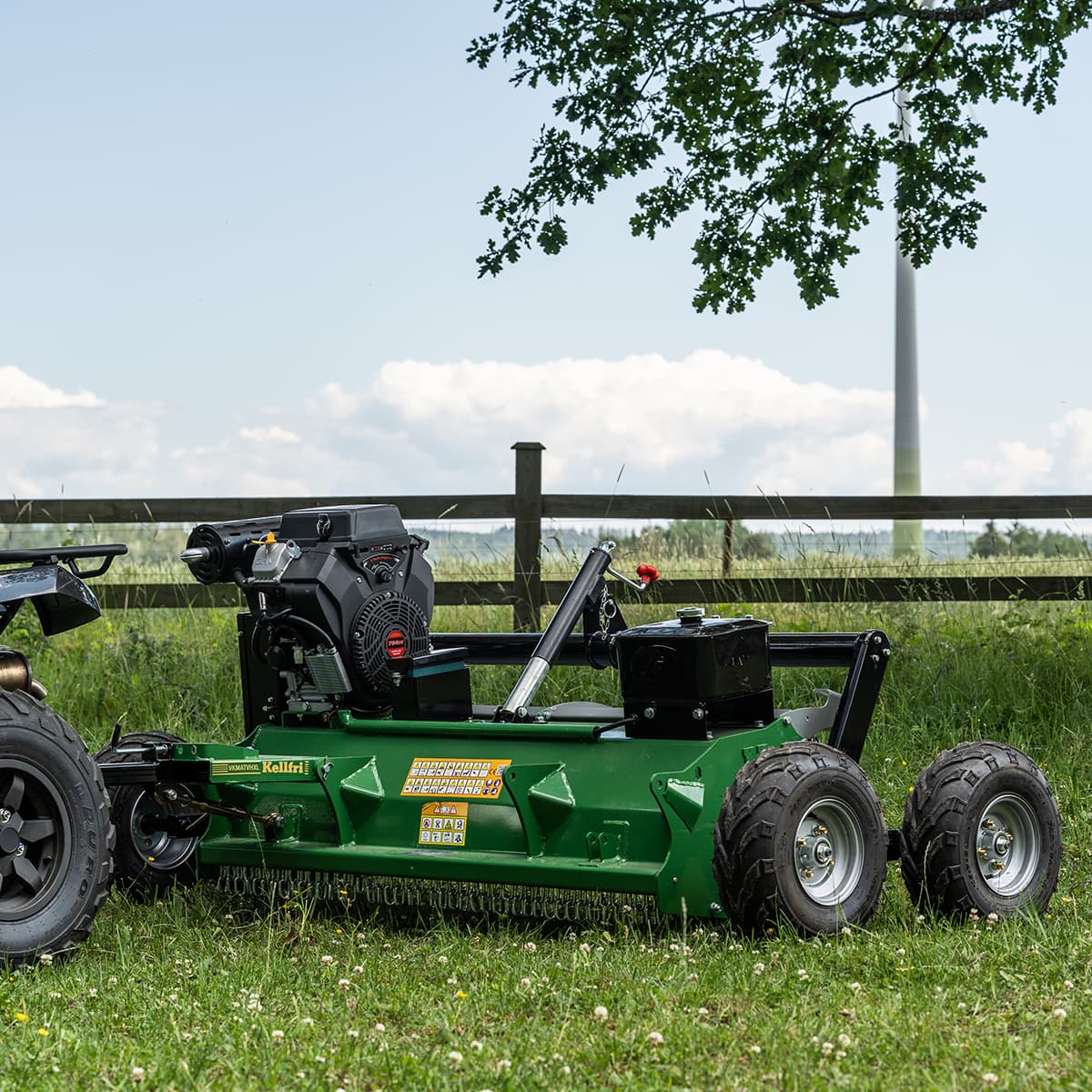 Slagleklipper ATV med bagklap, 1,5 m, 25 hk - Kellfri