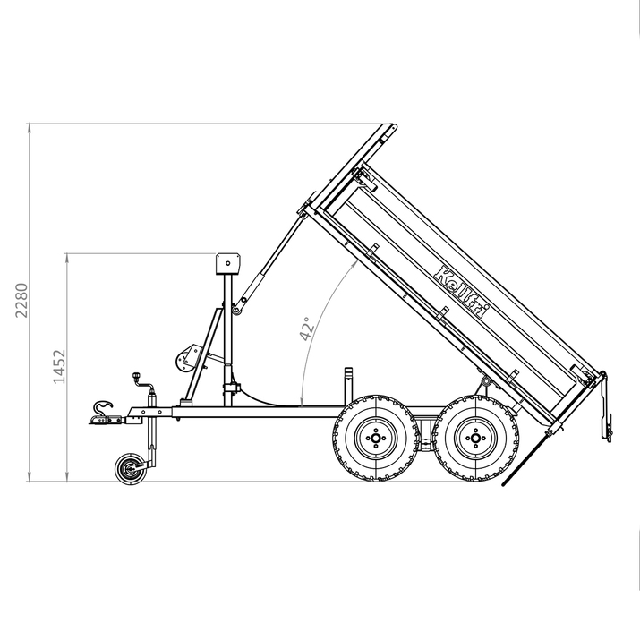 Tipvogn ATV PRO 1,5 ton