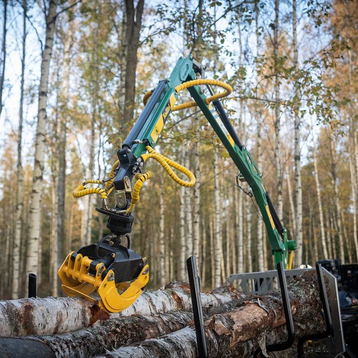 Skovvogn ATV 3 ton, med kran 4,2 m