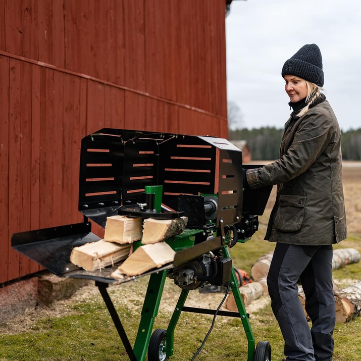 Brændekløver, eldrevet, 7 ton, 50 cm