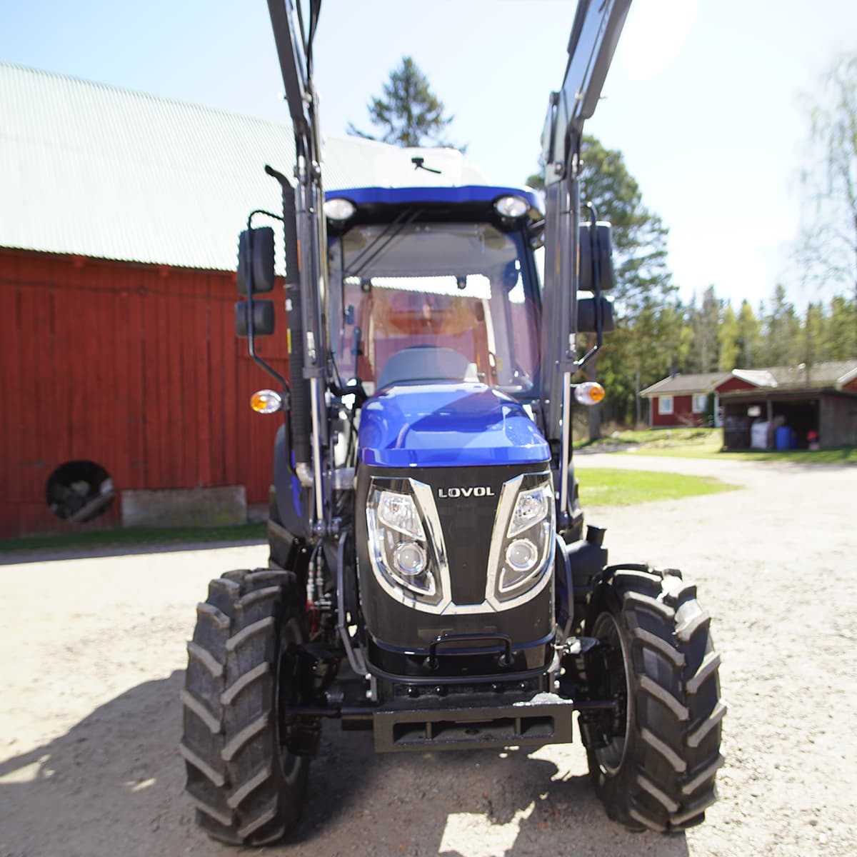 Traktor Lovol 50 hk 4WD med frontlæsser, Stage V