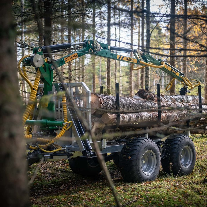 Skovvogn ATV 3 ton, med kran 4,2 m