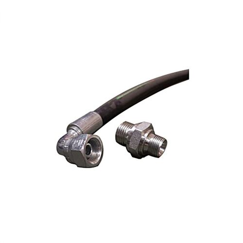Hydraulikslange cyl 2.500 mm 1/2"lige 3/8"90 gr til sandspredere