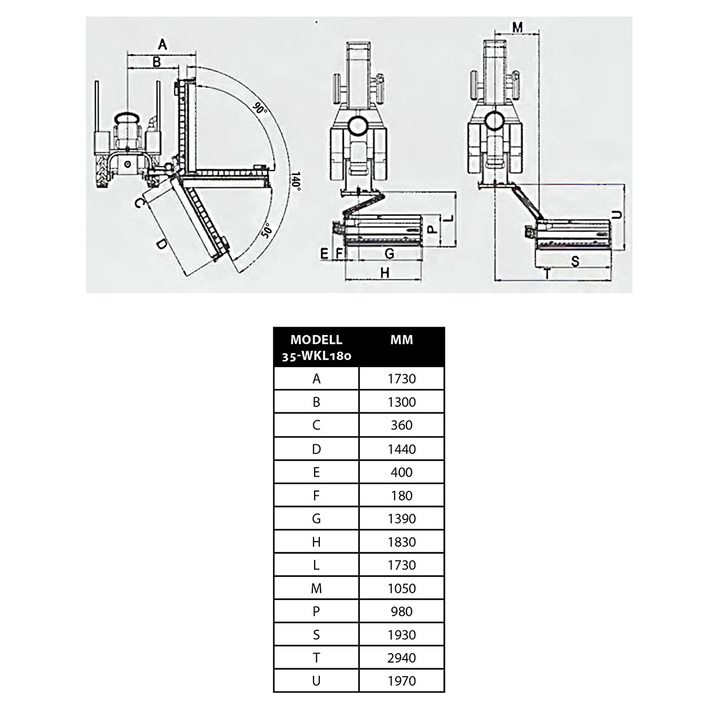 Rabatklipper W 1,8 m