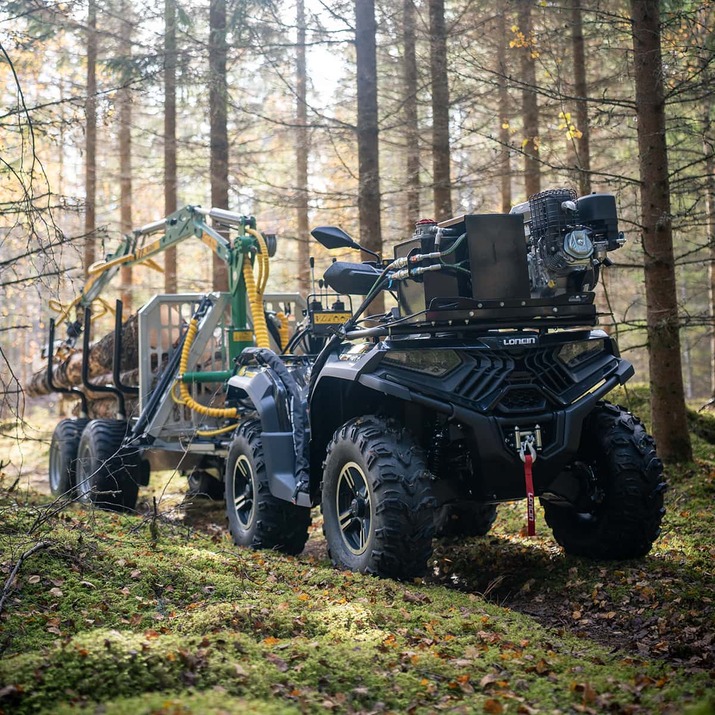 Skovvogn ATV 3 ton, med kran 4,2 m