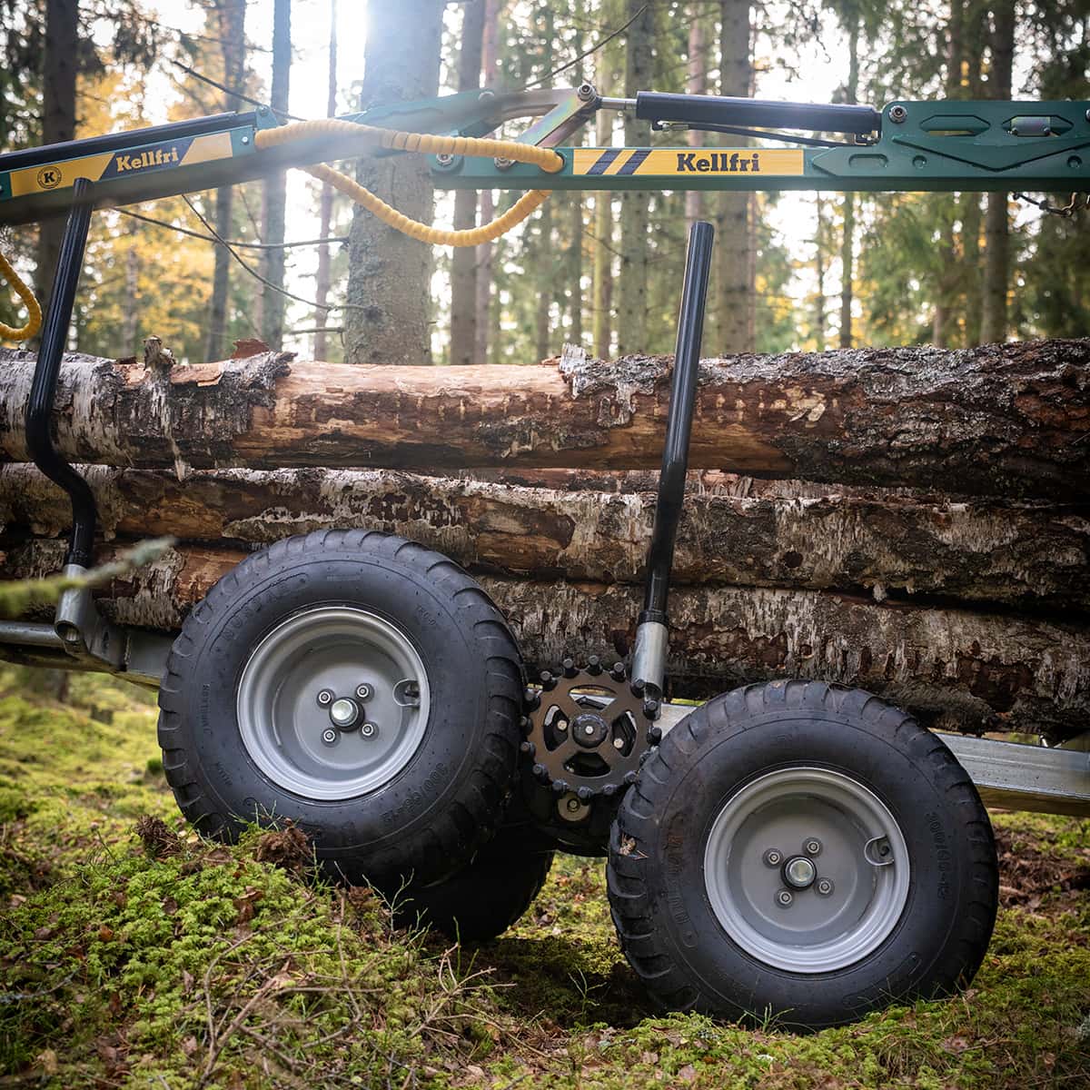 Skovvogn ATV 3 ton, med kran 4,2 m