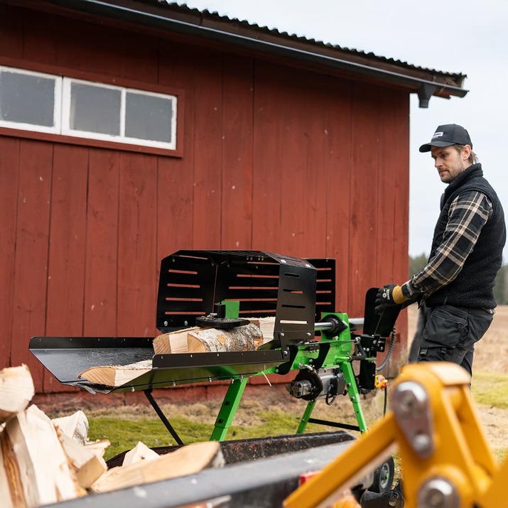 Brændekløver, eldrevet, 7 ton, 70 cm