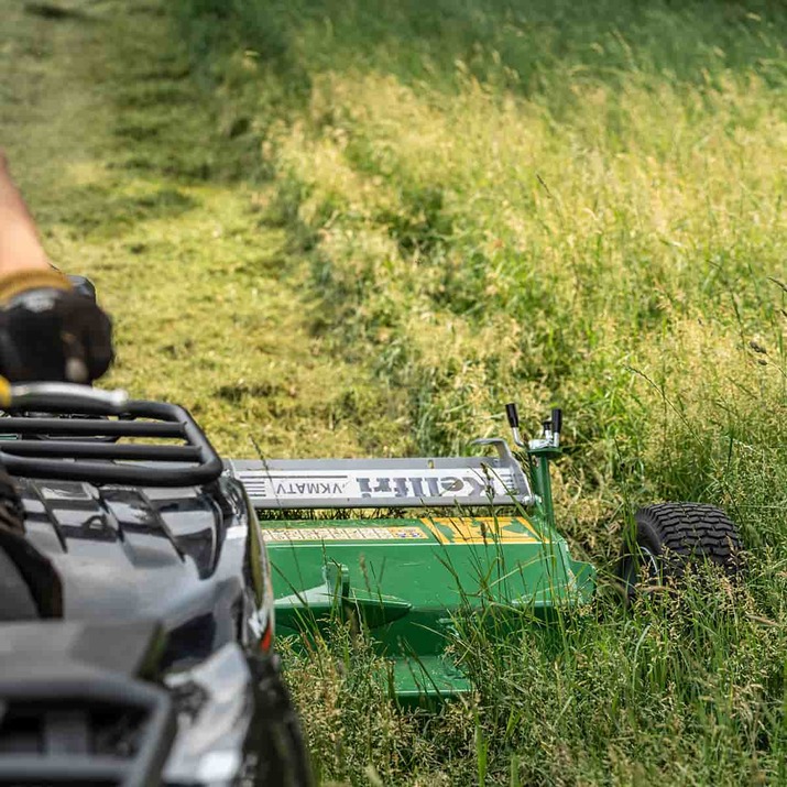 Slagleklipper ATV med bagklap, 1,2 m, Briggs and Stratton 13,5 hk