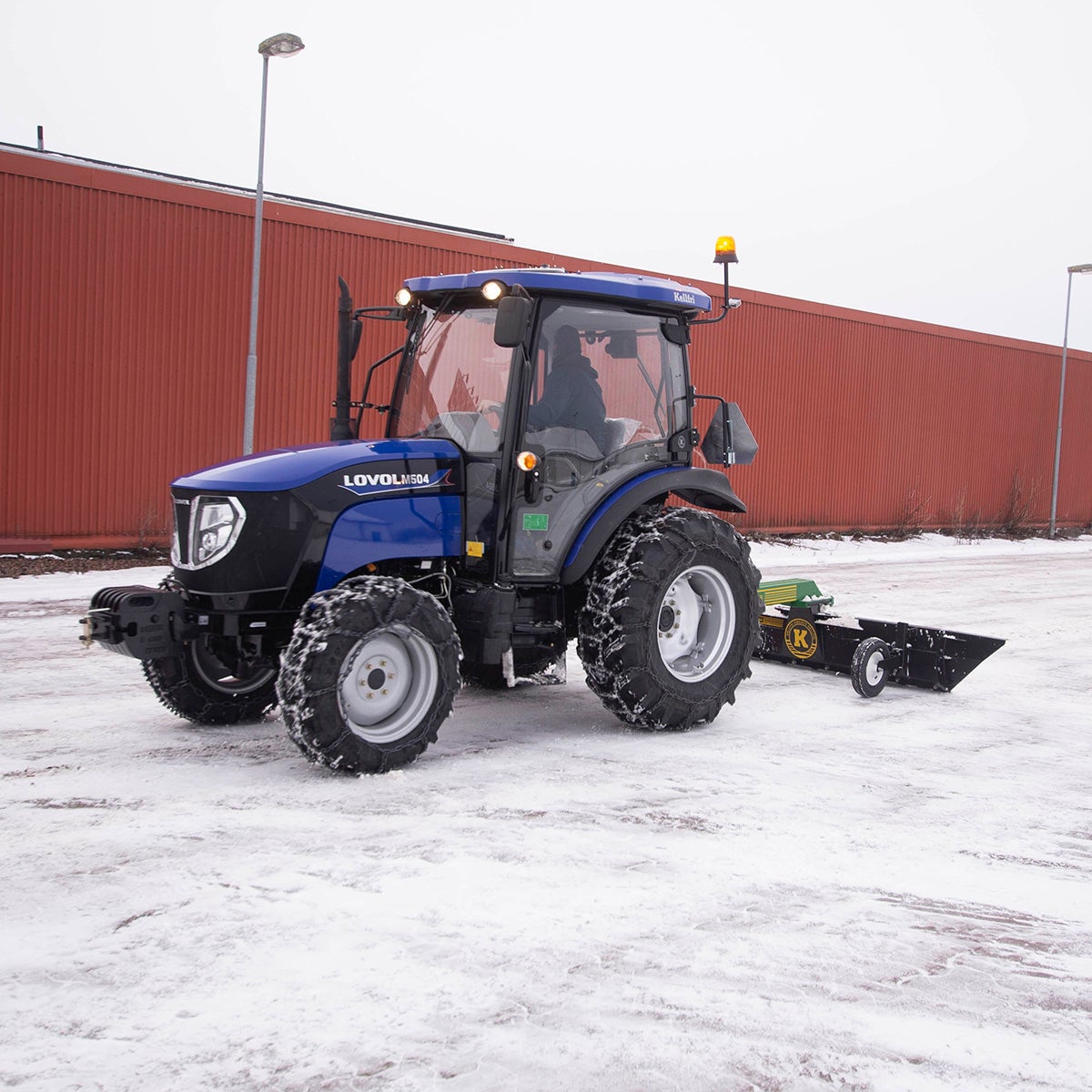 Traktor Lovol 50 hk 4WD med frontlæsser, Stage V