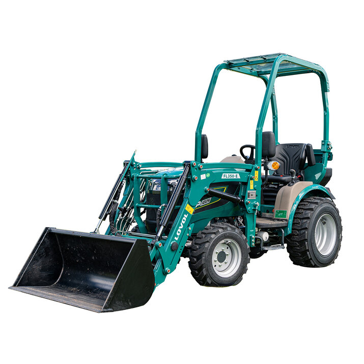 Kompakttraktor Lovol 25 hk med frontlæsser, uden førerhus