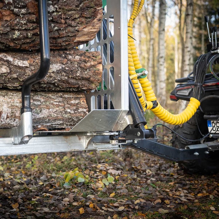 Skovvogn ATV 3 ton, med kran 4,2 m