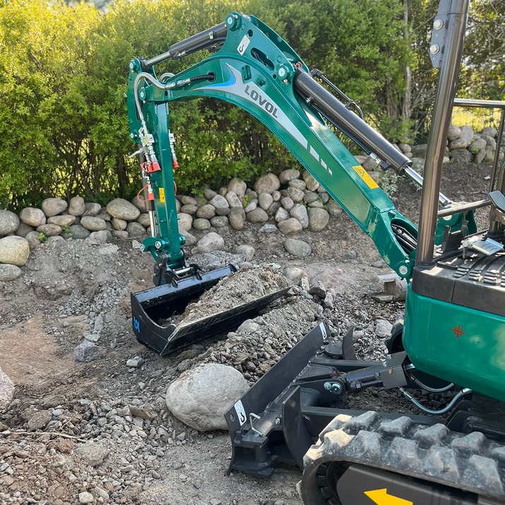 Lovol minigraver 1,8 ton uden kabine, hurtigskift S30/180 med tilt