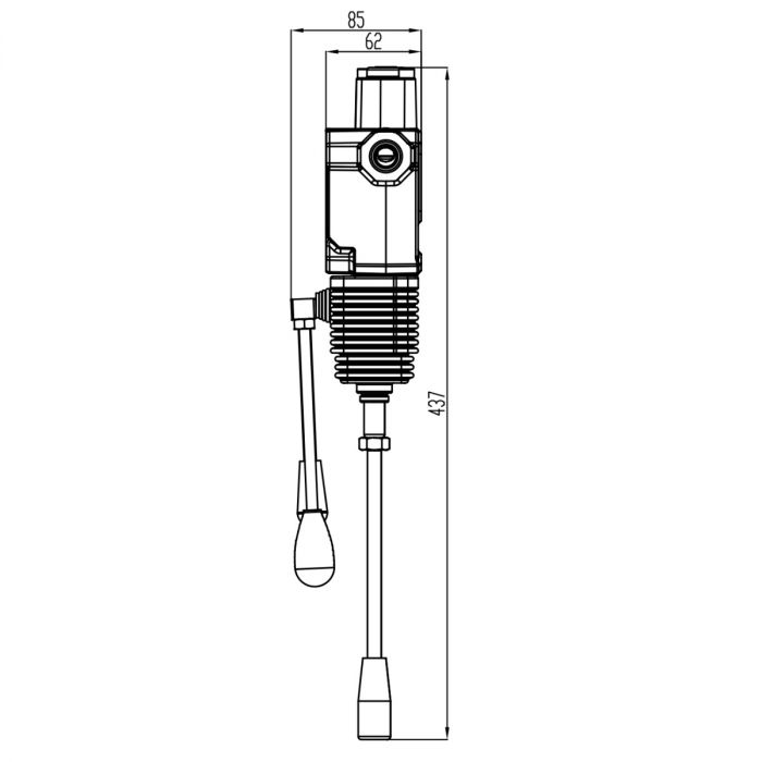 Ventilpakke 8 sektioner, 2-greb, 25 l/min