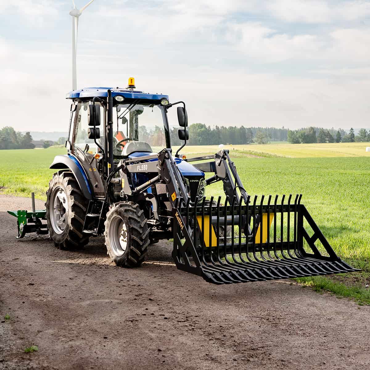 Traktor Lovol 50 hk 4WD med frontlæsser, Stage V