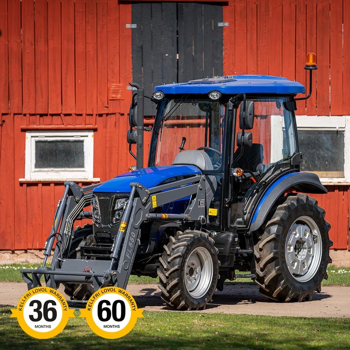 Traktor Lovol 50 hk 4wd med frontlæsser, Stage V