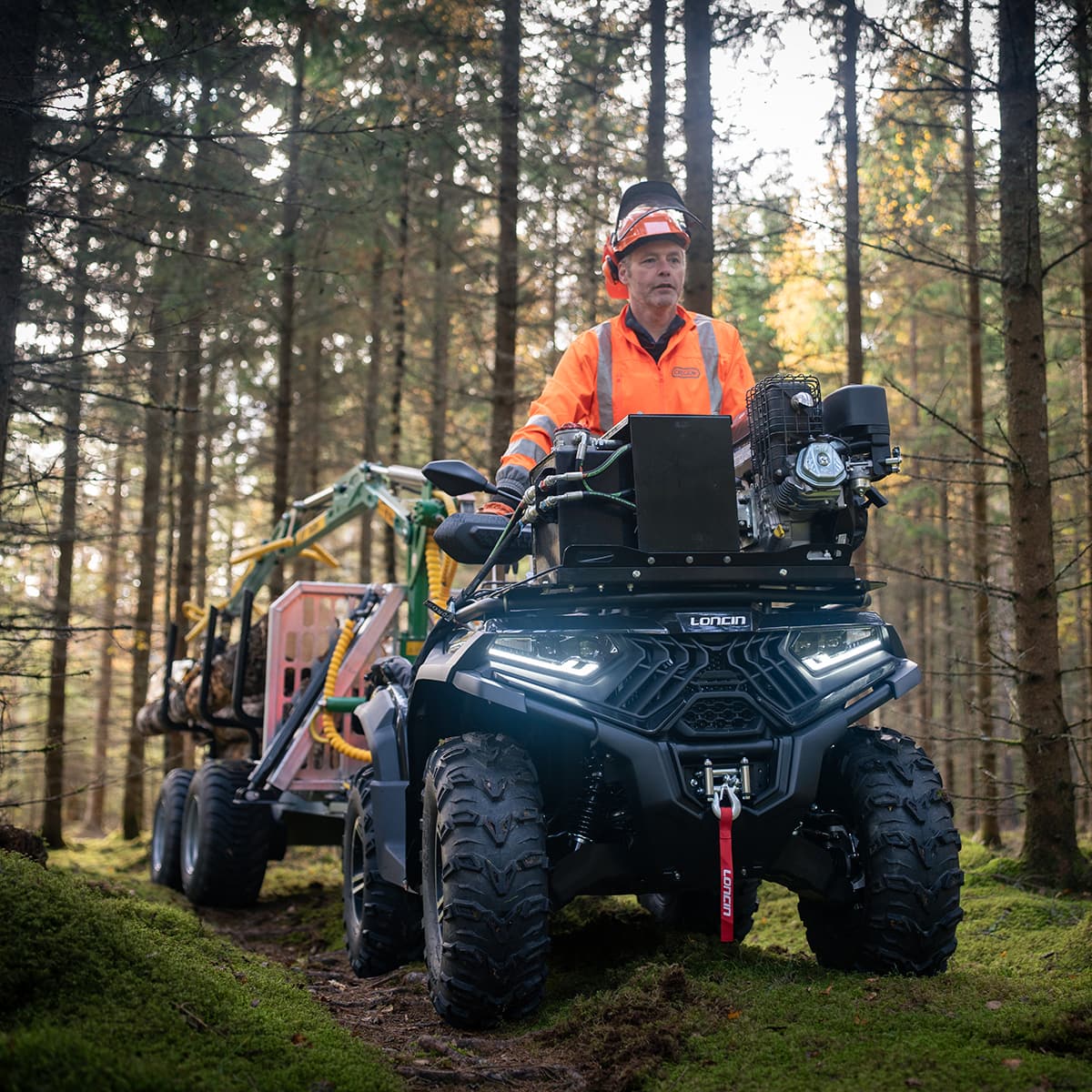 Skovvogn ATV 3 ton, med kran 4,2 m