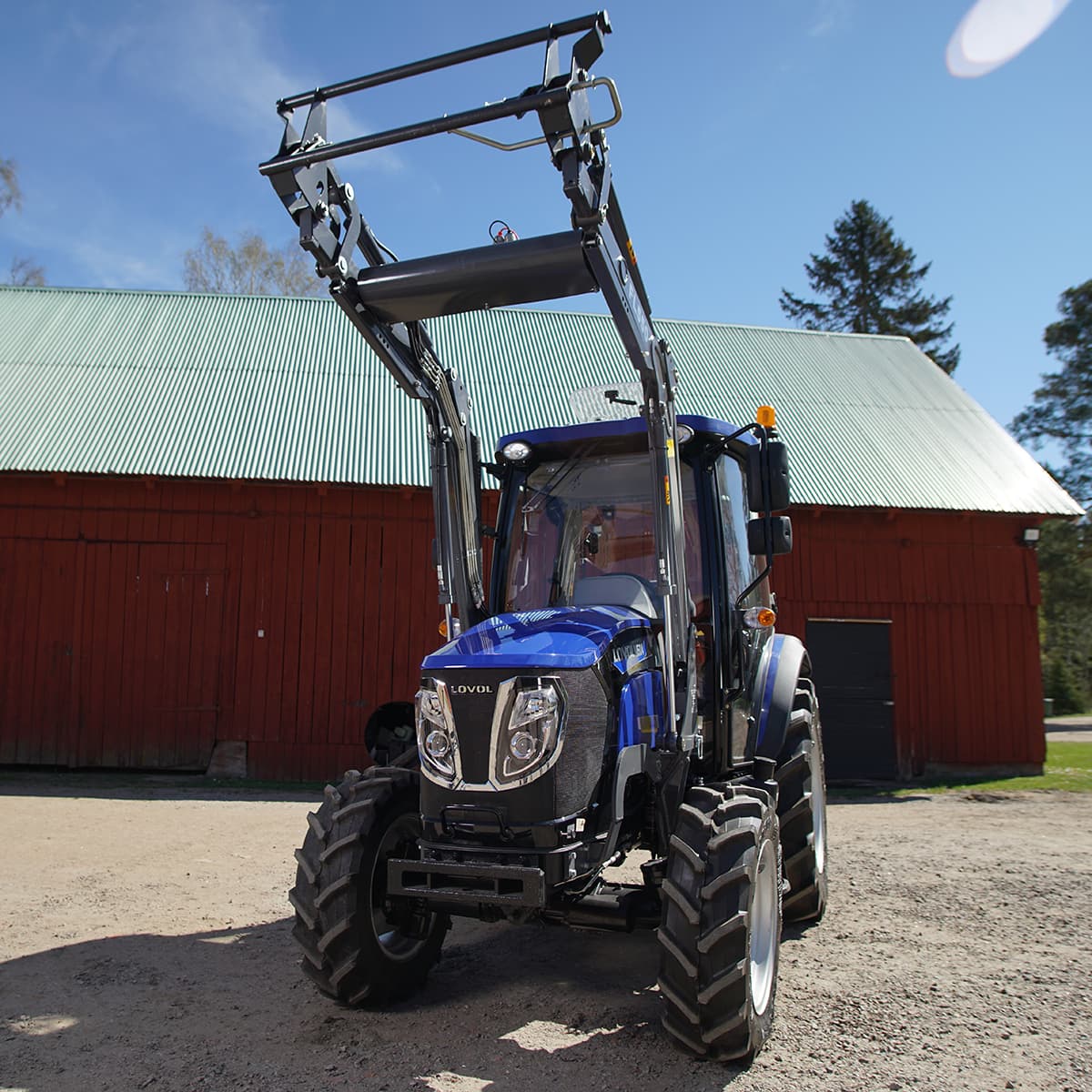 Traktor Lovol 50 hk 4WD med frontlæsser, Stage V