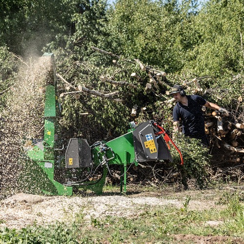 Flishugger 170, hydraulisk indføring, med pumpe og tank