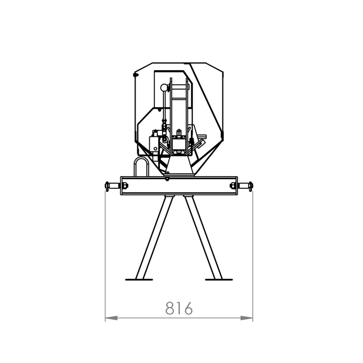 Brændekløver, traktordrevet 7 ton, 110 cm