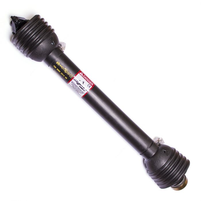 PTO-aksel 35 hk L=800 mm (kryds-kryds) springbolt