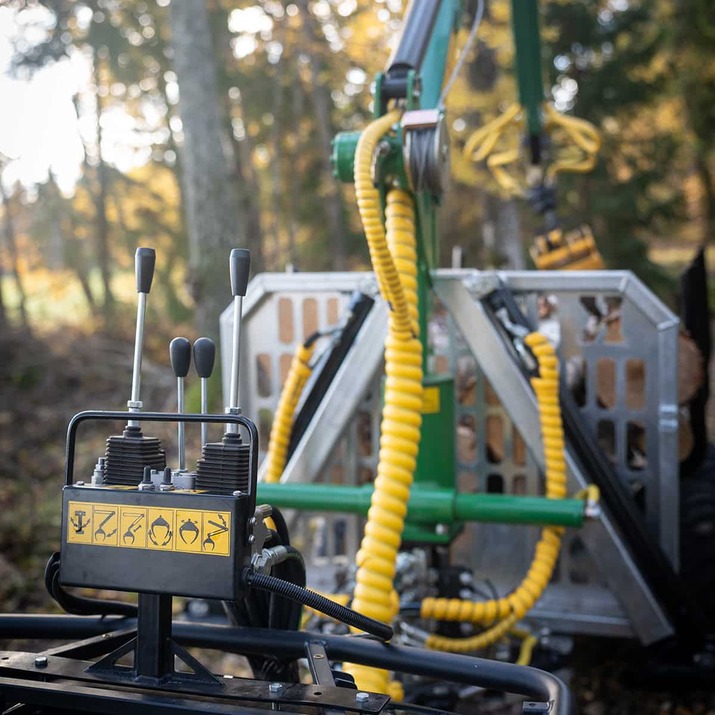 Skovvogn ATV 3 ton, med kran 4,2 m