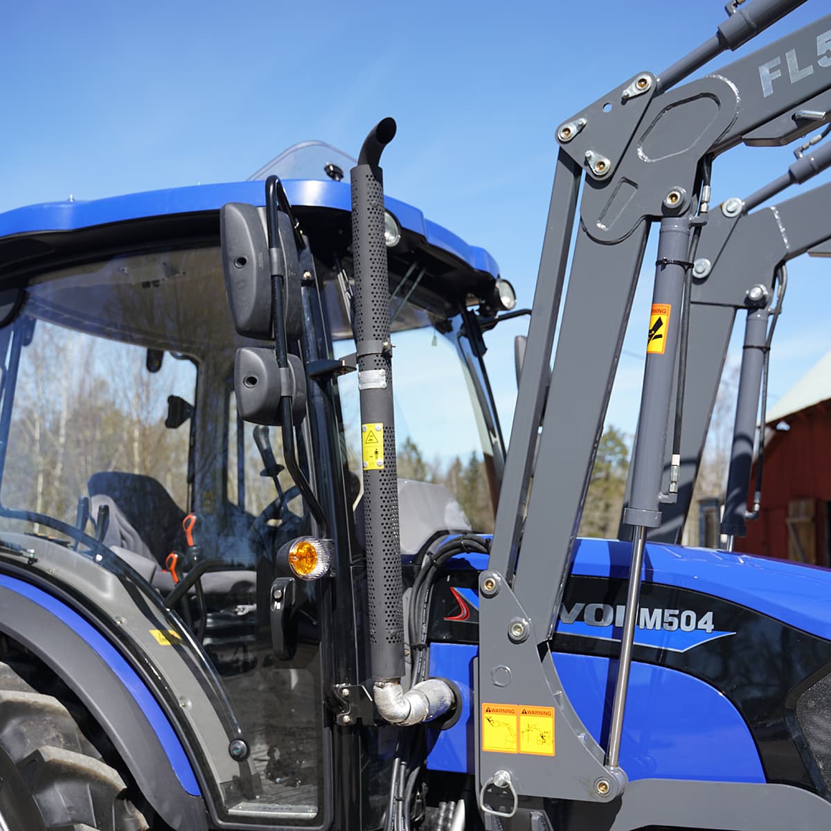 Traktor Lovol 50 hk 4WD med frontlæsser, Stage V