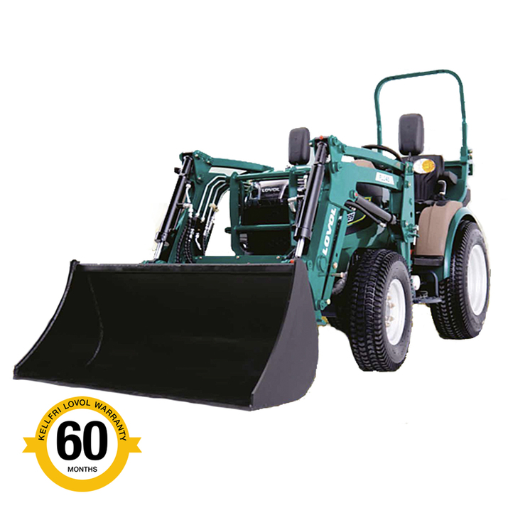Kompakttraktor Lovol 25 hk med frontlæsser, uden førerhus