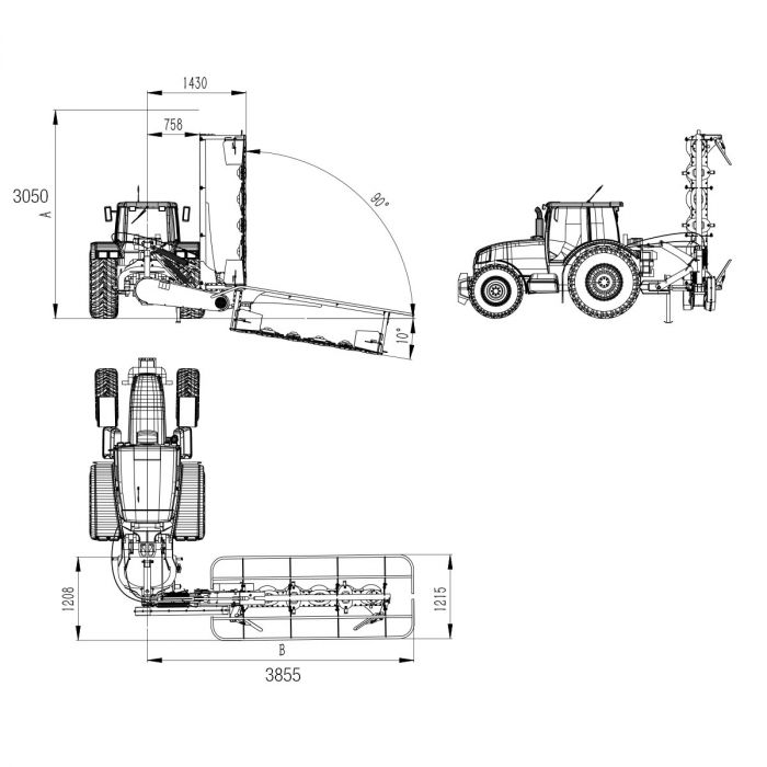 Skivehøster 2,4 m