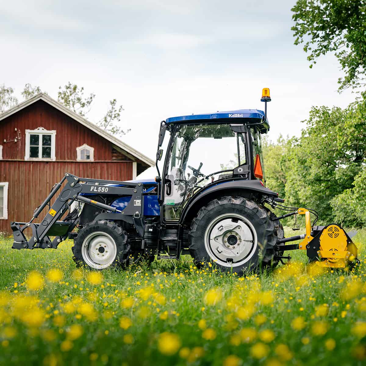 Traktor Lovol 50 hk 4WD med frontlæsser, Stage V