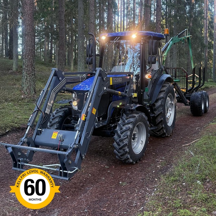 Traktor Lovol 75 hk 4wd med frontlæsser, Stage V