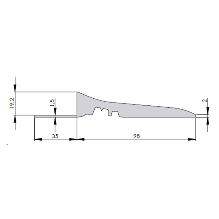 Kantliste 20 mm 13,5 x 250 cm