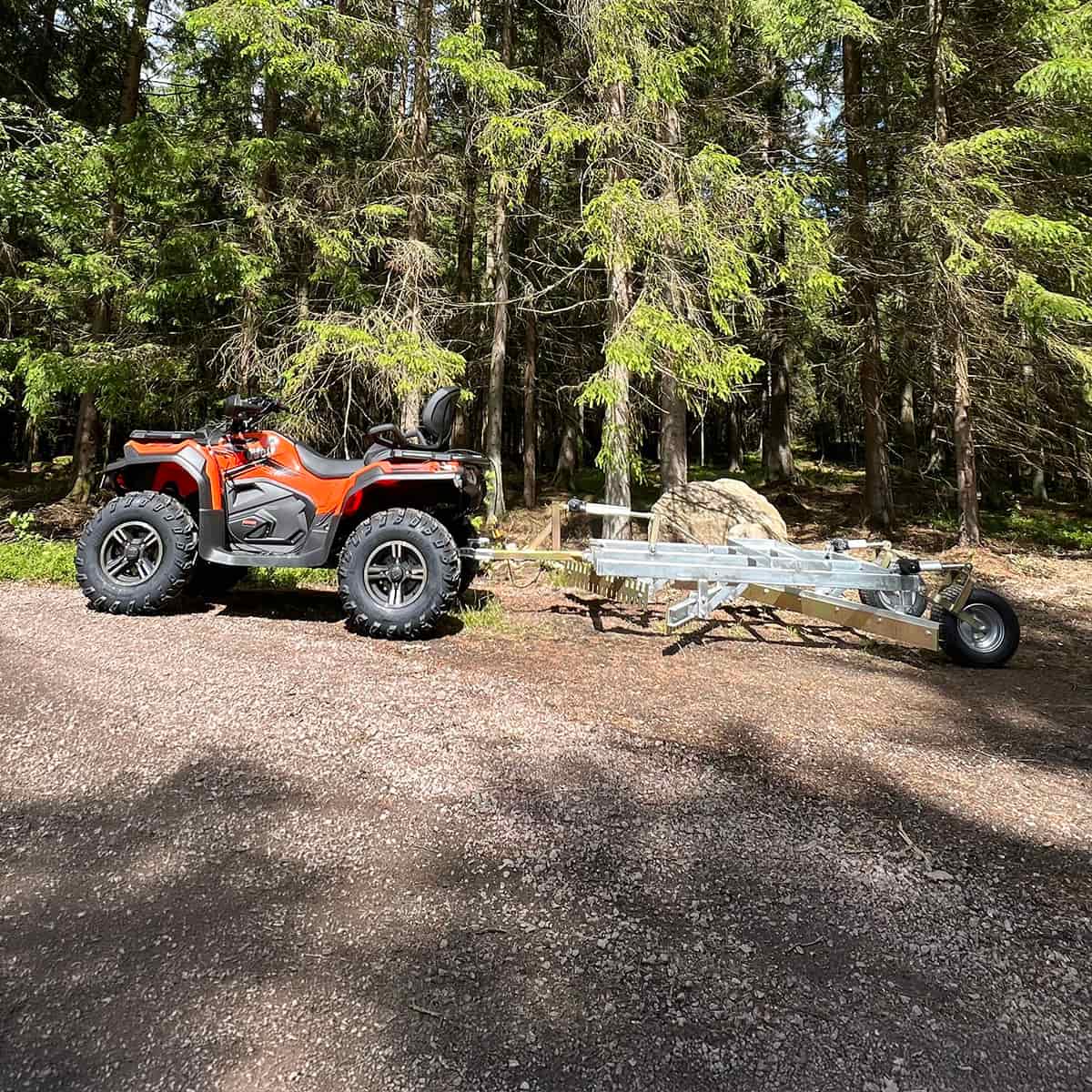Vejhøvl ATV 3-stål med elektrisk høj- og sænkbarfuktion