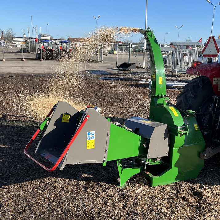 Flishugger 170, hydraulisk indføring, med pumpe og tank