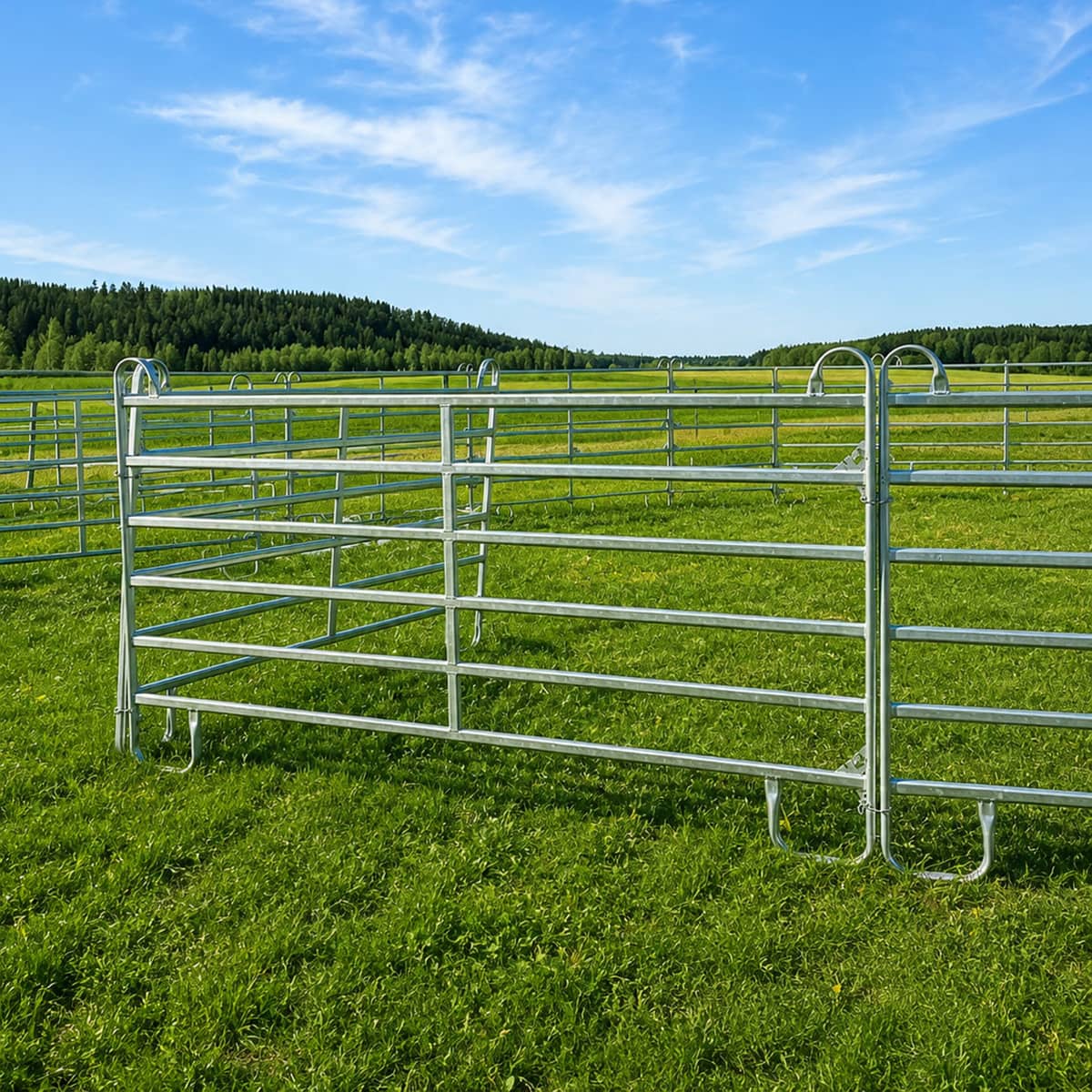 Flytbar hegn med fodbuk