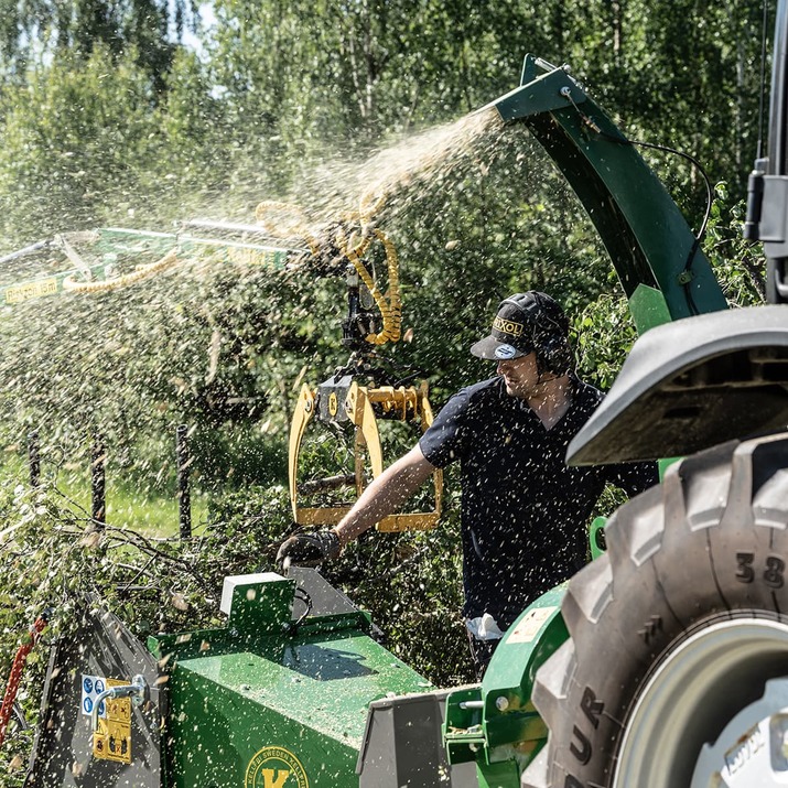 Flishugger 170, hydraulisk indføring, med pumpe og tank