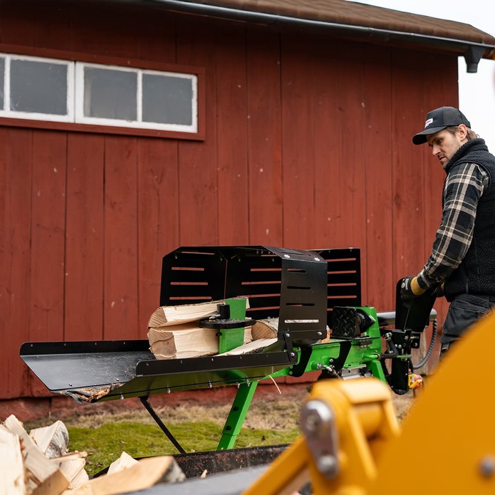 Brændekløver, eldrevet, 7 ton, 70 cm