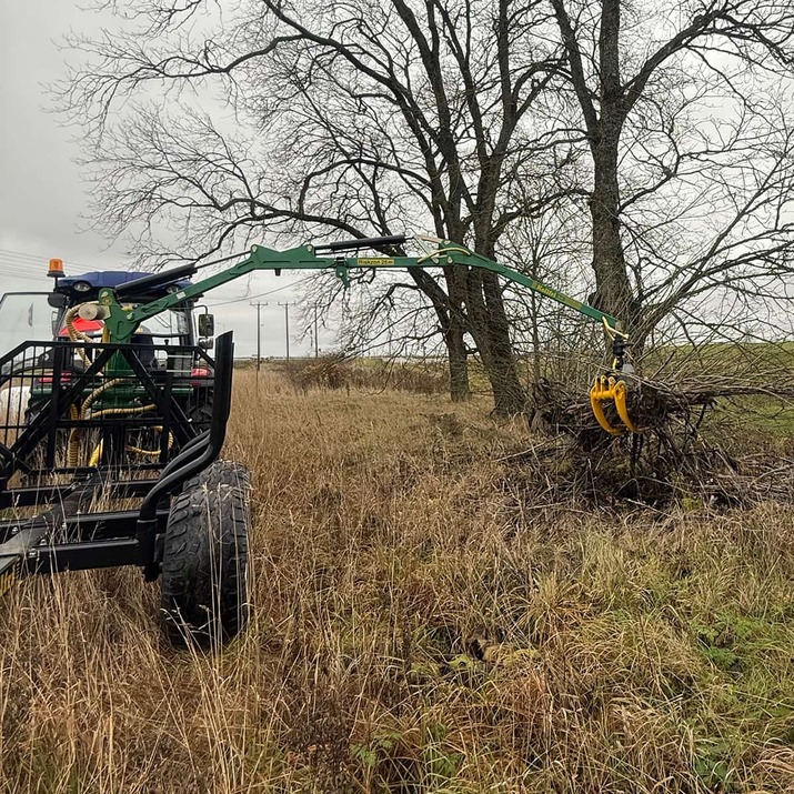 Grenklo inkl. hydraulikslange og bolte