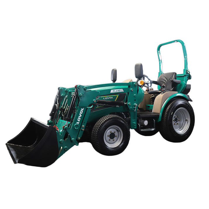 Kompakttraktor Lovol 25 hk med frontlæsser, uden førerhus