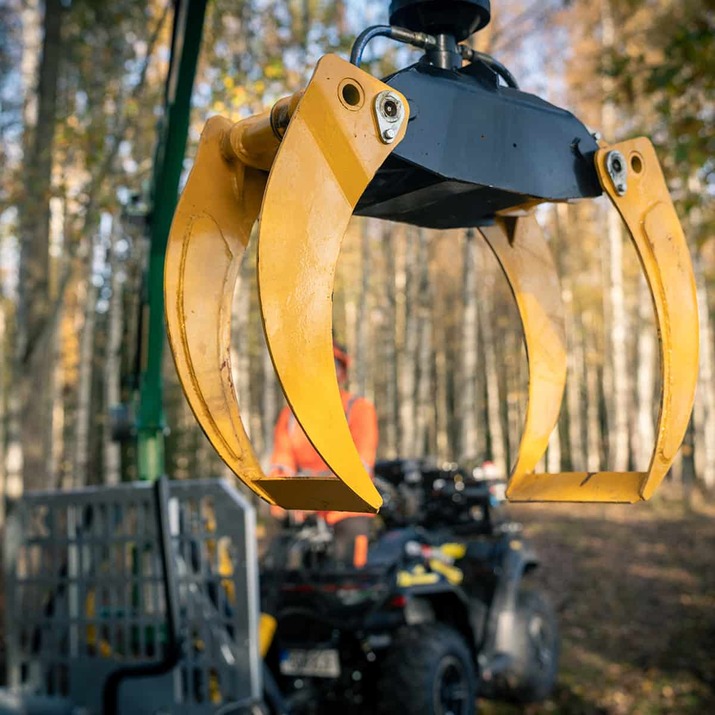 Skovvogn ATV 3 ton, med kran 4,2 m