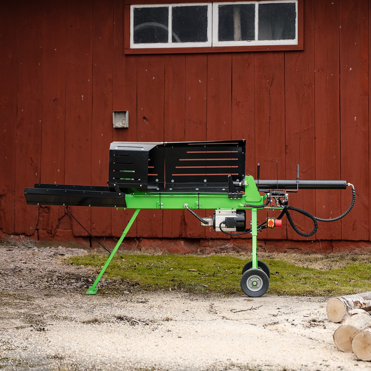 Brændekløver, eldrevet, 7 ton, 70 cm