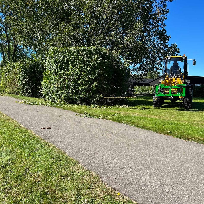 Hækkeklipper til frontlæsser med boltet Euro-beslag