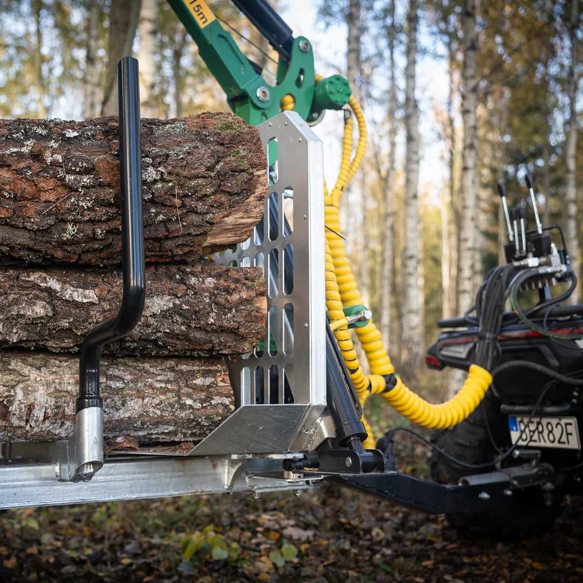 Skovvogn ATV 3 ton, med kran 4,2 m